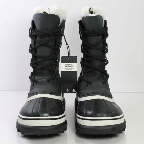 NWT!  Sorel Caribou Snow Boot in Black, Stone, Size 6 - Picture 5 of 10